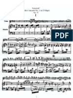 Prokofieff Op.019 Violin Concerto Pianored