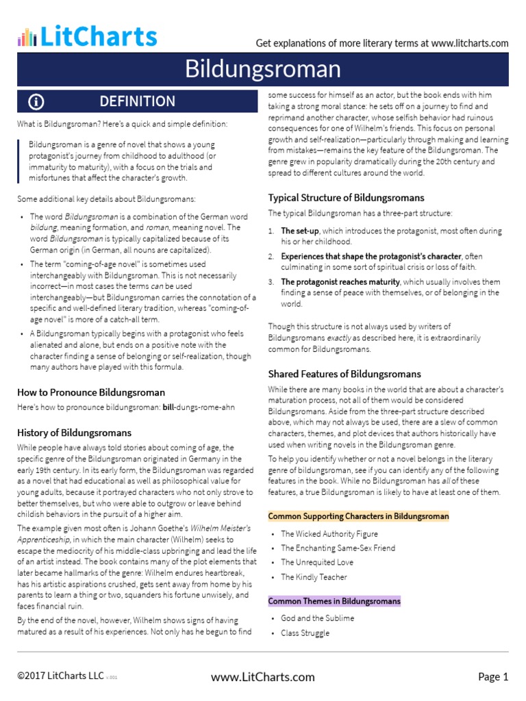 LitCharts Bildungsroman PDF Jane Eyre