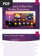 Introduction To A Real-Time Weather Forecasting