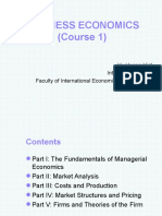Business Economics (Course 1) : Vu Hoang Viet International Trade Faculty of International Economics and Business