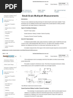 Small-Scale Multipath Measurements Lecture Notes