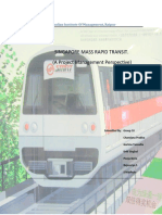 Singapore Mass Rapid Transit. (A Project Management Perspective)