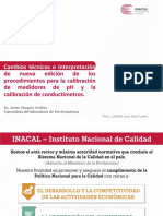 Calibración de medidores de pH y conductímetros - Cambios e interpretación de procedimientos