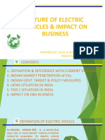 Future of Electric Vehicles & Impact On Business: Prepared By: Sales & Marketing Department Presented By: Dushyant Gaur