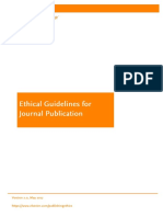 Ethical Guidelines For Journal Publication V2.0 May 2017 Elsevier