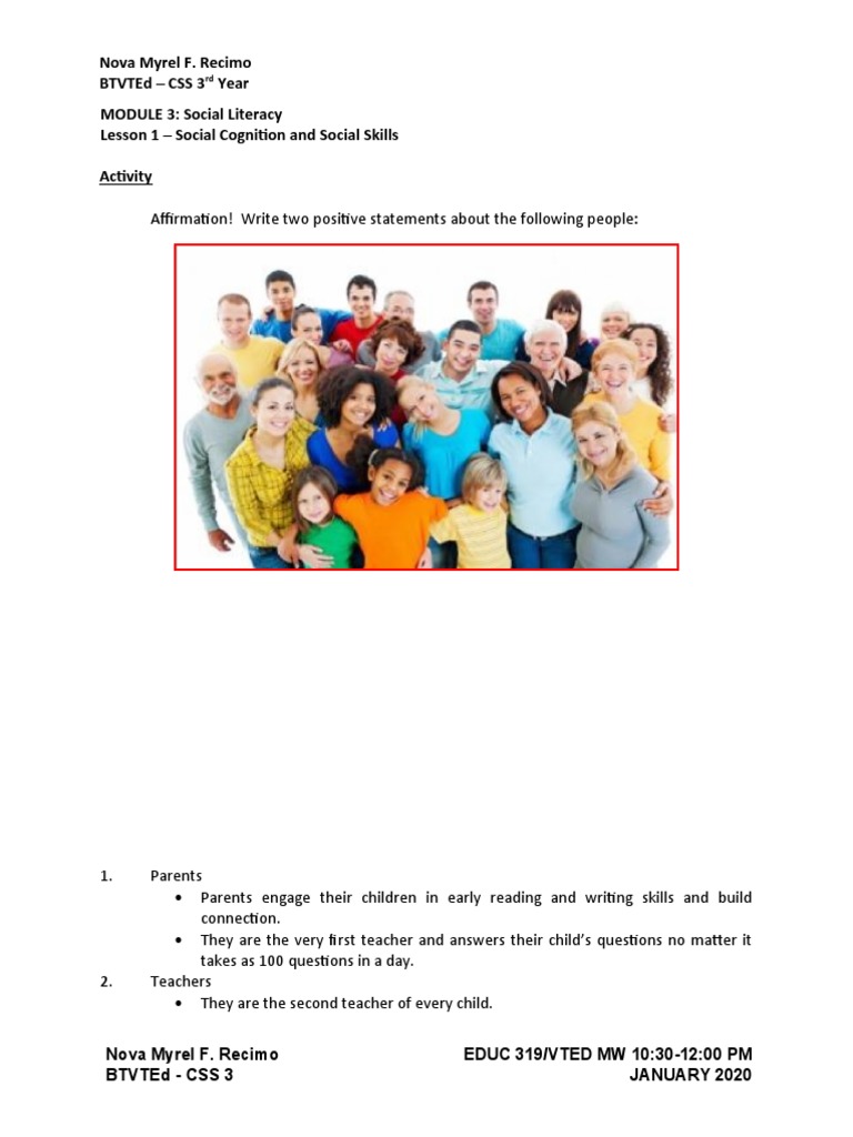 21st Century Skills Module 3 Lesson 1 Pdf Teachers