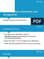 Risk Perception, Assessment, and Management