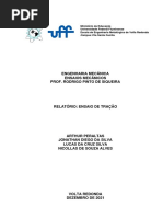 3 - Relatorio de Ensaio de Tração - Ensaios Mecanicos