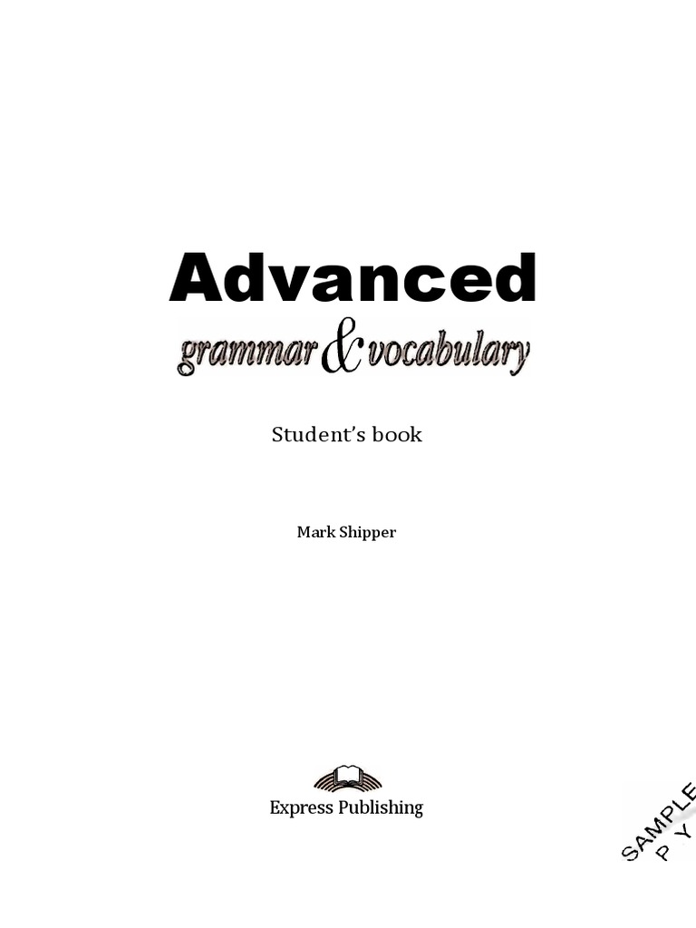Advanced Grammar & Vocabulary Guide | PDF | Adjective | Language Arts ...