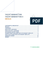 Yacht Manhattan Yacht Manhattan Ii: Menus