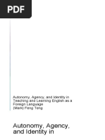 Sach Tham Khao Feng Teng - Autonomy, Agency, and Identity in Teaching and (2019)