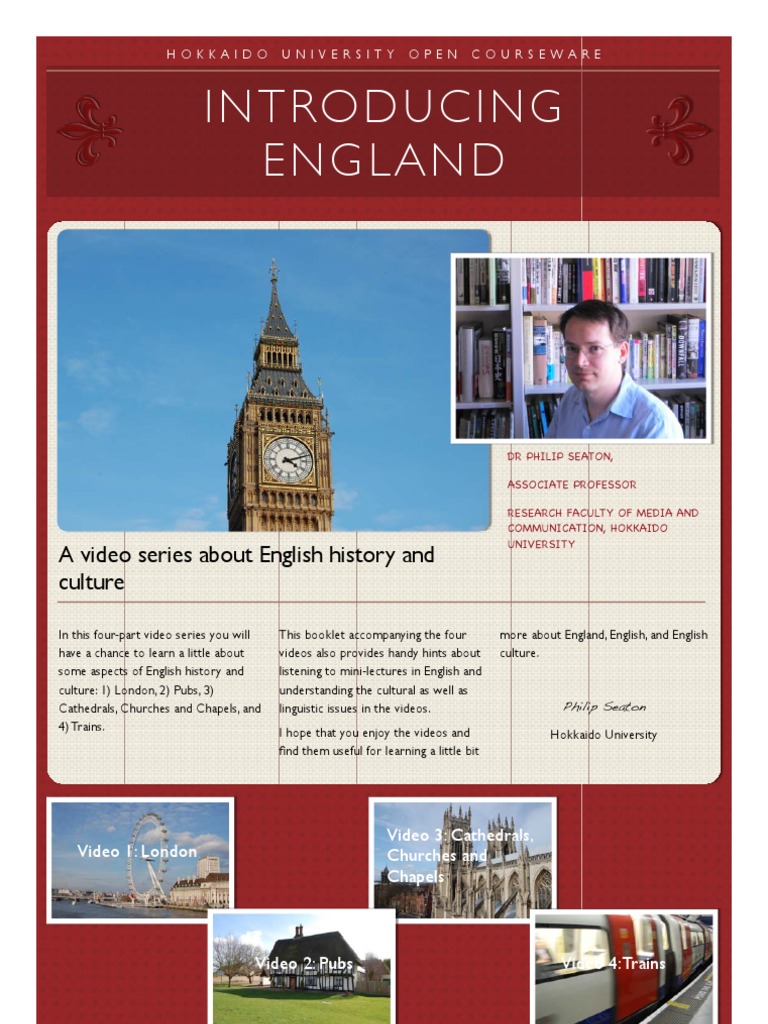 Introducing England: A Video Series About English History and Culture ...