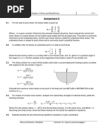 Assignment II: Chapter-2 Stress and Equilibrium