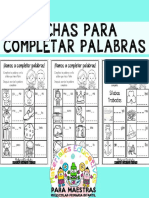 Fichas de Lectoescritura Para Completar Palabras Por Materiales Educativos Maestras