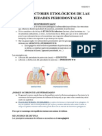 Tema 3. Factores etiologicos de las enfermedades periodontales