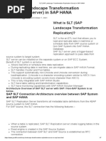 SLT in SAP HANA  SAP SOURCE SYSTEM