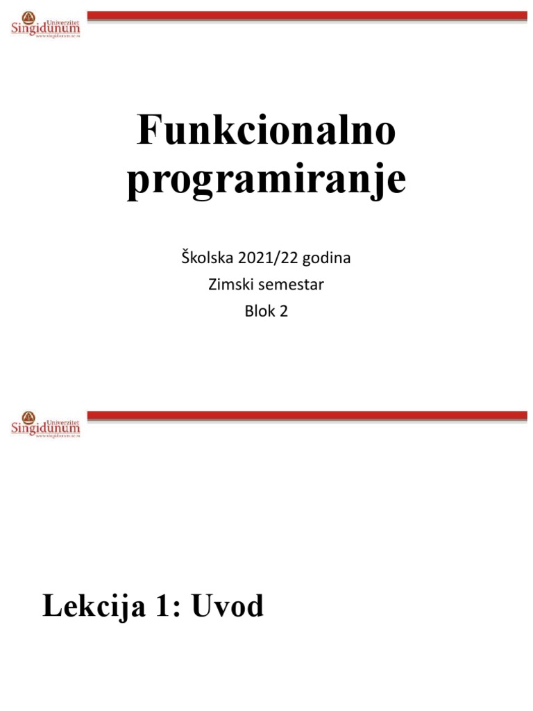 Uvod u funkcionalno programiranje JS | PDF | Java Script | Computer ...