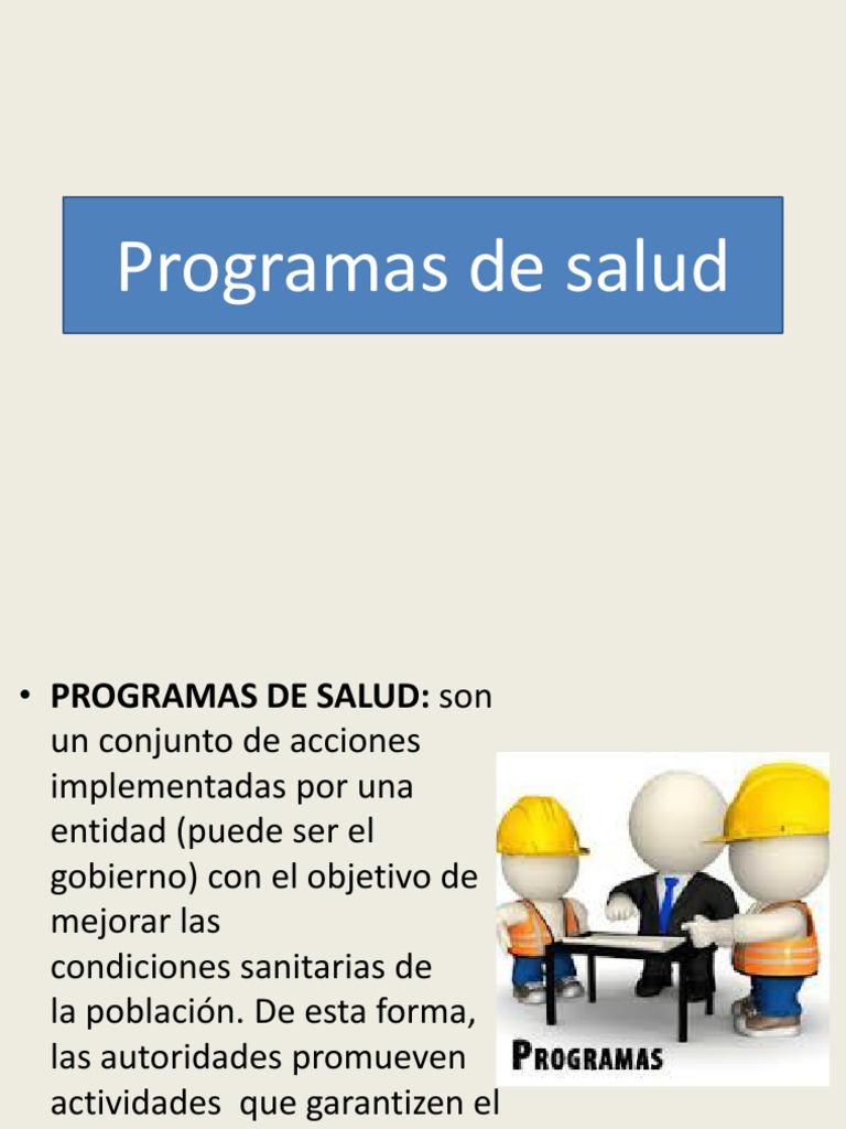 Tipos y Estrategias en Programas de Salud | PDF | Planificación estratégica
