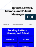 Working With Letters, Memos, and E-Mail Messages
