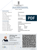 Certificate For COVID-19 Vaccination: Beneficiary Details