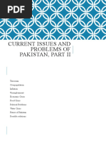 Current Issues and Problems of Pakistan