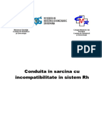 Conduita În Sarcina Cu Incompatibilitate În Sistem RH