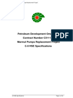 Petroleum Development Oman LLC Contract Number C311157 Marmul Pumps Replacement Project C-9 HSE Specifications