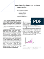 Determinación Del Volumen Por Secciones Transversales