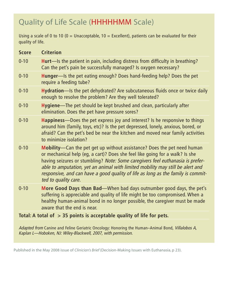 Quality of Life Scale For Pet Clients PDF