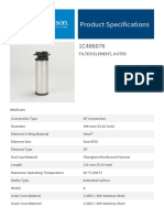 Product Specifications: Filter Element, A 0750