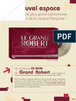 Grand Robert V2 2005 Version 2 - Plaquette Dictionnaire Le Grand Robert