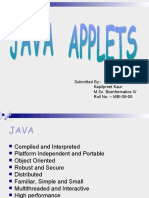 JAVA Applets: Features, Types, Life Cycle, Writing Process