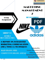 IMC STRATEGIES OF NIKE AND ADIDAS