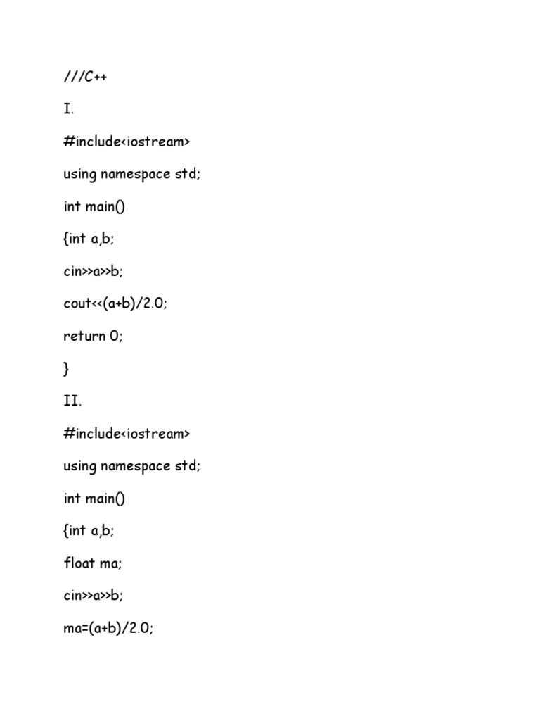 C++ Exercitii II | PDF