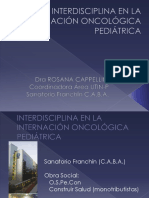 Interdisciplina en La Internación Oncológica Pediátrica - Dra. Rosana Cappellini