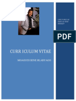 Curr Iculum Vitae: Moagi Eugene Hlabyago