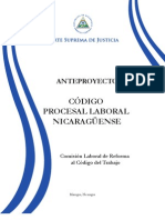 Codigo Procesal Laboral Nicaraguense