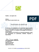 Certificacion de Mecanismo Apropiado Samed