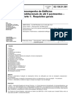 NBR 02.136.01.001 - 2002 - Desempenho de Edifícios Habitacionais de Até 5 Pavimentos