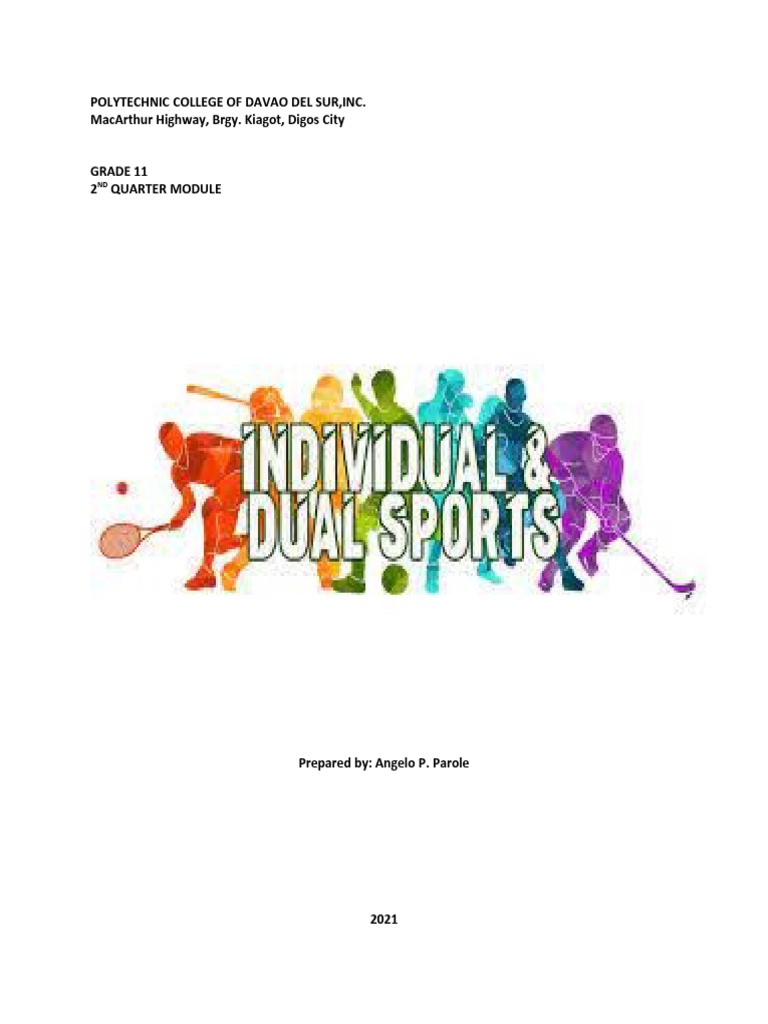 Grade 11 PE 2nd Quarter Module | PDF | Sports | Sleep