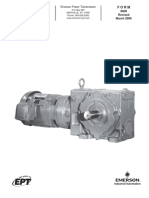 Form Installation and Maintenance Manual For Otn Series 2000 Gearmotors and Reducers