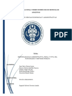 Responsabilidad Administrativa, Penal y Civil Del Funcionario y Servidor Público