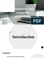 Companies and Corporate Governance
