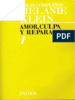 Klein, Melanie. Obras Completas I. Amor, Culpa y Reparación