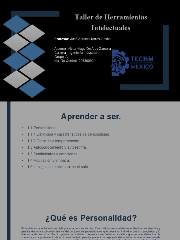 Herramientas de Autoconocimiento y Personalidad | PDF | Las emociones ...