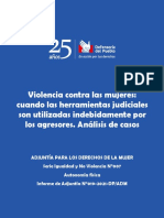 Informe sobre acoso judicial contra mujeres (Defensoría del Pueblo)