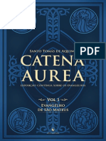 Resumo Catena Aurea Evangelho de Sao Mateus Volume 1 Santo Tomas de Aquino