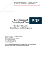Encyclopedia of Criminological Theory: Sheldon, William H.: Somatotypes and Delinquency