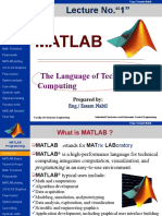 MATLAB Programming Lecture 1