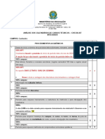 Segundo Check List Calendários Técnicos - Cachoeiro - 2022 - Integrado